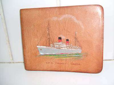 UNION CASTLE R.M.S.ARUNDEL CASTLE  AUTOGRAPH BOOK