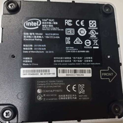 Intel NUC5i3RYH Mini PC Core i3