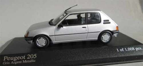 *REDUCED* PEUGEOT 205 by MINICHAMPS in 1/43 SCALE (NEW BOXED)