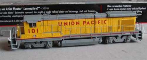 ATLAS HO MASTER SILVER DIESEL LOCO GE B23-7 # 101 - DCC READY, BOXED