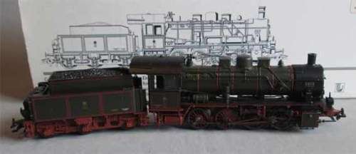 MARKLIN HO SCALE - STEAM LOCO G 8.1 (KPEV) WITH DIGITAL SYSTEMS (BOXED)