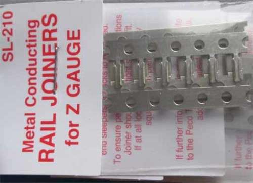 PECO Z SCALE - RAIL JOINERS (18 X NEW IN PKT)