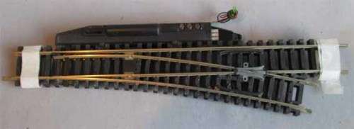 ROCO HO SCALE - L & R ELECTRIC POINTS N/S WITH SIGNAL CONTROL SET/2 -  WORKING CONDITION