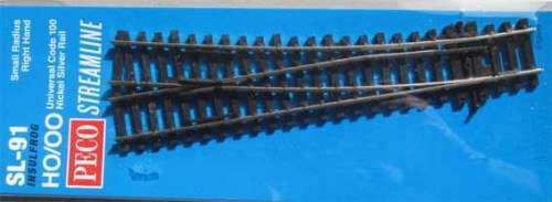 PECO SL-91 HO SCALE SMALL RADIUS RH POINT CODE 100 MANUAL