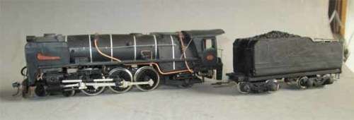 HO SCALE - SAR CLASS 16E 4-6-0 STEAM LOCO & TENDER, PROFFESIONALLY BUILT (BOXED)