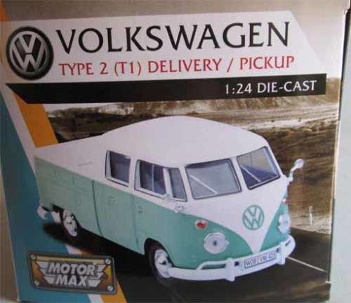 MOTORMAX 1/24 SCALE - VOLKSWAGEN T1 DELIVERY PICK UP - NEW BOXED