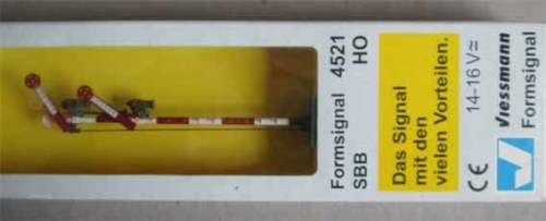 VIESSMANN 4521 HO SCALE SEMAPHORE WITH LED LIGHTING - BOXED