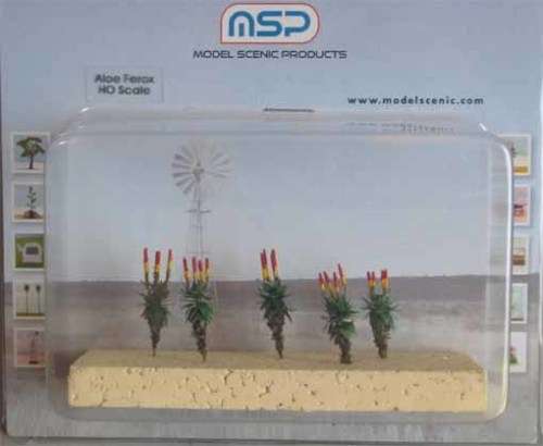 MSP HO SCALE - 5 X SA ALOES (NEW CARDED) MADE IN SA.
