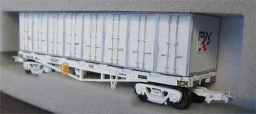 SARM HO SCALE - SAR SMLJ PX CONTAINER WAGON  - NEW BOXED