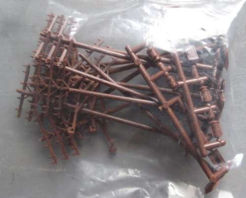 10 x HO SCALE TELEGRAPH POLES