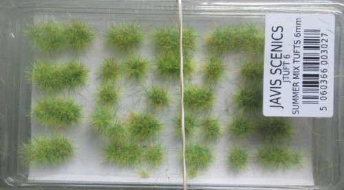 JAVIS SCENICS - 40 X SUMMER MIX TUFTS 6mm - NEW IN PKT.