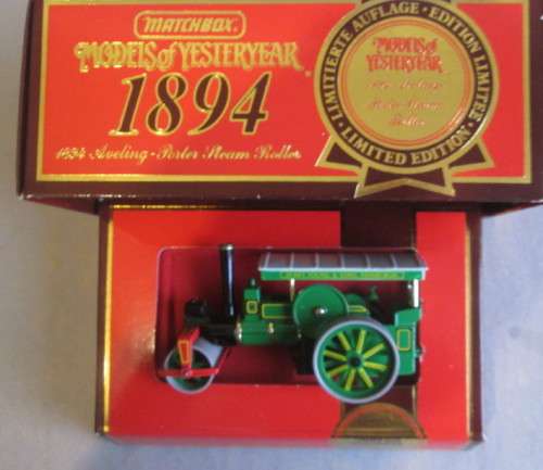 MATCHBOX Y-21 1894 AVELING-PORTER STEAM ROLLER (BOXED)