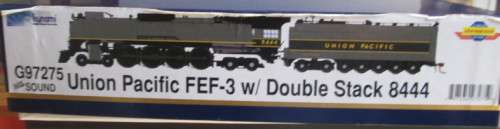 ATHEARN GENESIS HO SCALE - UNION PACIFIC FEF-3w DOUBLE STACK 8444, 4-8-4 STEAM, SEE DETAILS BELOW