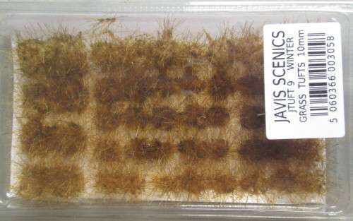 JAVIS SCENICS - 50 X WINTER GRASS TUFTS 10mm - NEW IN PKT.