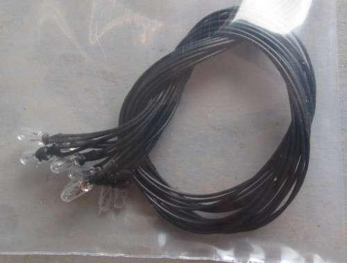 10 X 3mm X 12V GRAIN OF WHEAT BULBS CLEAR - NEW