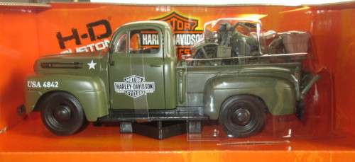 MAISTO 1/24 SCALE - 1948 FORD F1 & 1/24 HD FL PANHEAD - NEW BOXED