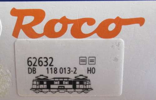 ROCO HO SCALE - 62632 ELECTRIC LOCO 118 EPOCH IV, DCC READY  (BOXED)