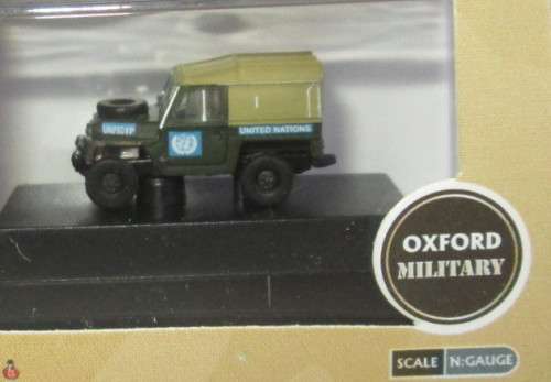 OXFORD 1/148 N SCALE - LAND ROVER UNITED NATIONS (NEW BOXED)