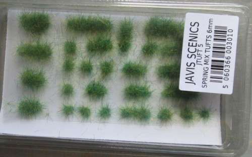 JAVIS SCENICS - 40 X SPRING MIX TUFTS 6mm - NEW IN PKT.
