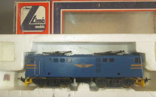 LIMA HO SCALE - BLUE TRAIN 5E ELECTRIC LOCO, 4 X PANTO SPRINGS INCLUDED - BOXED