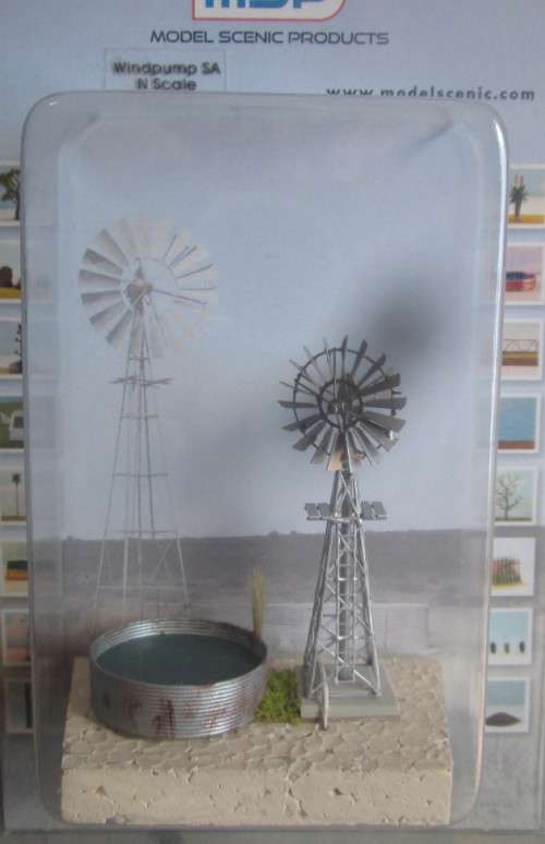MSP N SCALE - SA CLIMAX WINDPUMP & DAM (NEW CARDED)