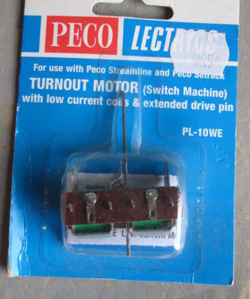 PECO HO/N SCALE - PL-10WE ELECTRIC POINT MOTOR (CARDED)