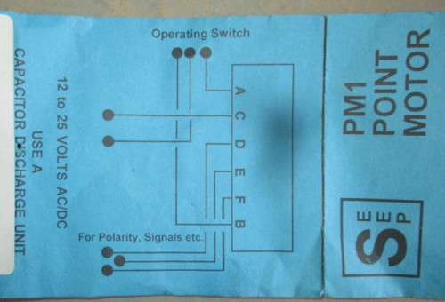 SEEP - PM1 POINT MOTOR - SEE FOTOS