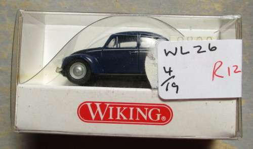 WIKING HO SCALE - 1961 VOLKSWAGEN BEETLE (MINT BOXED)