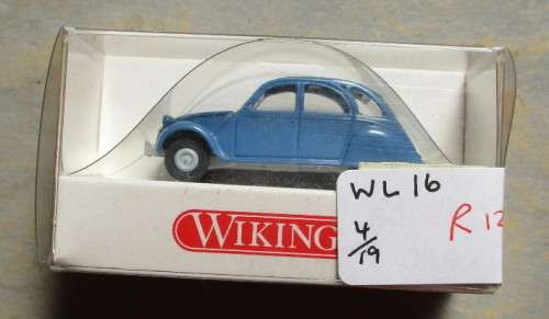 WIKING HO SCALE - CITROEN 2CV SEDAN (MINT BOXED)