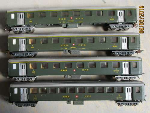 LIMA HO SCALE - SBB PASSENGER COACHES - SEE BELOW