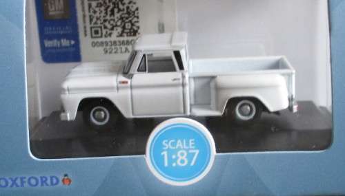 OXFORD 1/87 HO SCALE - 1965 CHEVROLET PICK UP   - NEW BOXED