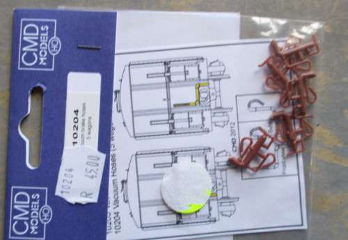 CMD HO SCALE - VACUUM BRAKE HOSES - IN PKT