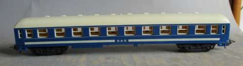 LIMA HO SCALE - SAR BLUE TRAIN PASSENGER COACH