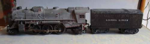 LIONEL O GAUGE - 2-6-2 STEAM LOCO & TENDER, SEE BELOW