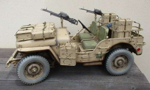 DRAGON 1/6 SCALE - WW II SAS NORTH AFRICA MILITARY JEEP