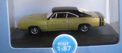 OXFORD 1/87 HO SCALE - 1968 DODGE CHARGER - NEW BOXED