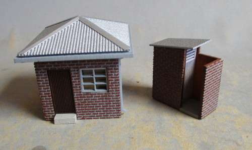 SAR HO SCALE OUTSIDE STATION OFFICE & TOILET