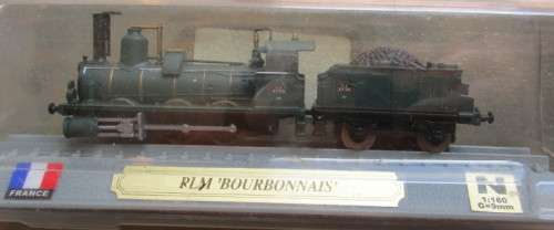 STATIC N SCALE - PLM BOURBONNAIS STEAM LOCO - BOXED