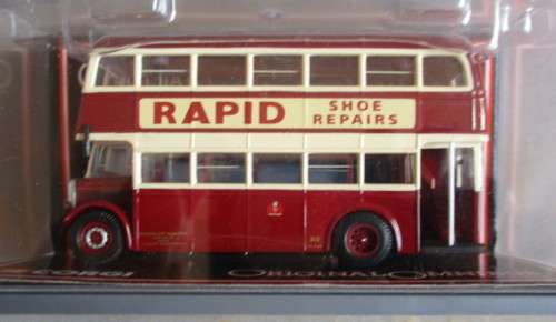 CORGI 1/76 SCALE - LEICTERCITY DOUBLE DEKKER BUS - BOXED
