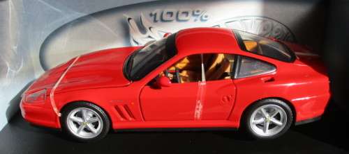 HOT WHEELS 1/18 SCALE - FERRARI 575 MM - EXCELLENT BOXED