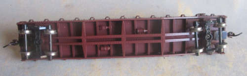 ROUNDHOUSE HO SCALE - ATSF FLAT TRAILER WAGON - EXCELLENT, NO BOX, KD COUPLINGS