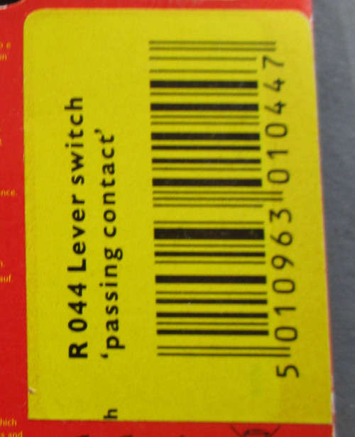 HORNBY OO/ HO SCALE - LEVER SWITCH `PASSING CONTACT` IN PKT