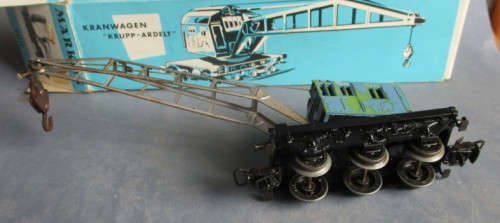 MARKLIN HO SCALE - KRUPP-ARDELT CRANE CAR - BOXED AS PER FOTOS