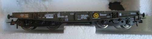 ROCO HO SCALE - RARE FLAT TRAILER FOR TANKS (WERMACHT SIGN) (BOXED)