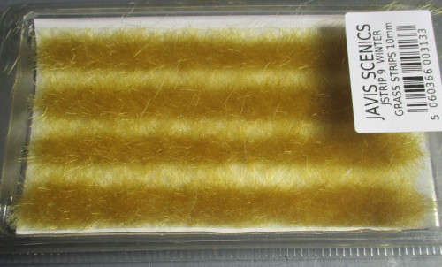 JAVIS ALL SCALES - WINTER GRASS STRIPS 10mm - NEW CARDED