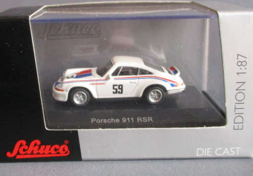 SCHUCO 1/87 HO SCALE - PORSCHE 911 RSR - BOXED
