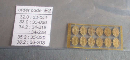 CMD HO SCALE - ELECTRIC NUMBER PLATES E2 - NEW