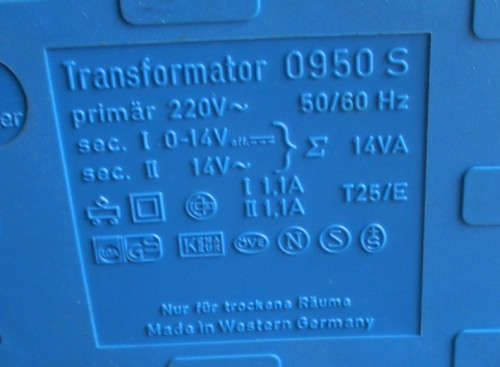 ROCO - 12V TRANSFORMER/CONTROLLER
