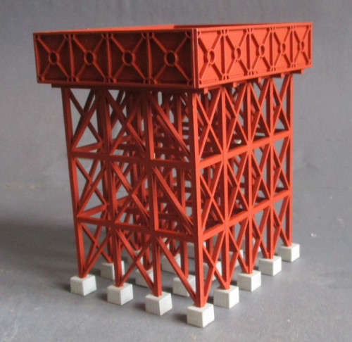 HO SCALE - SAR WATER TANK FOR STEAM LOCOS - NEW, FOOTPRINT 65 X 55 mm