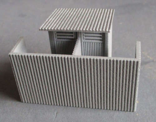 HO SCALE - SAR STATION DOUBLE ZINC TOILET - NEW